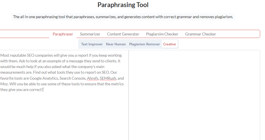 Paraphrase Tools